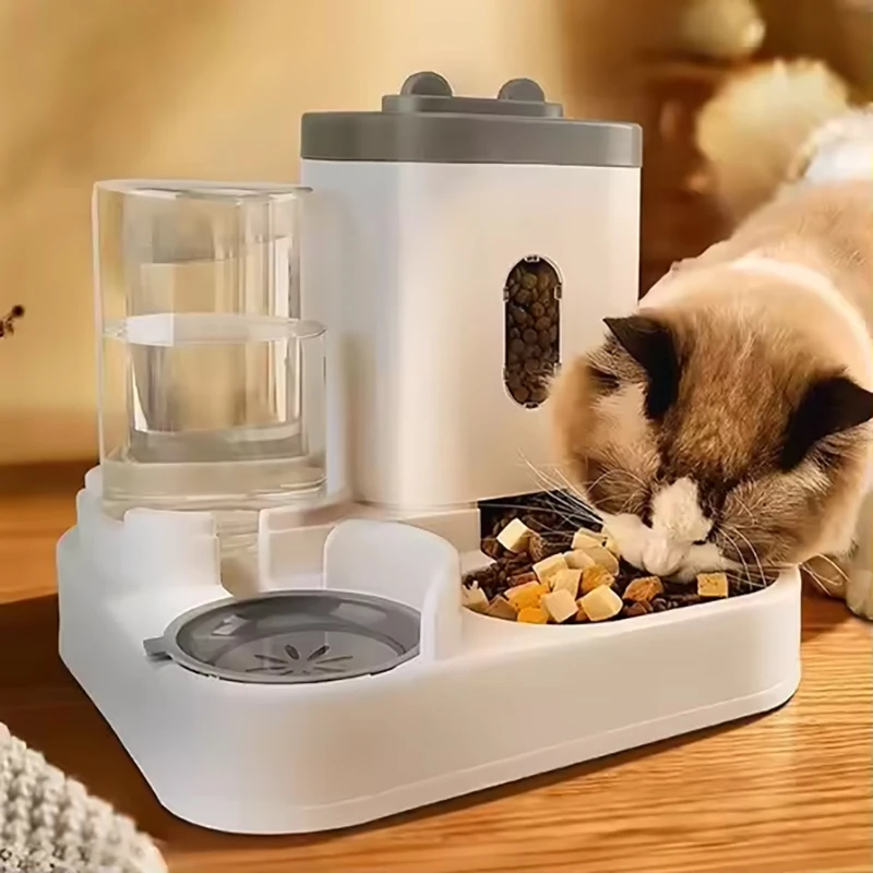 Comedouro e Bebedouro para Cães e Gatos 2 em 1 com Dispensador Automático - Imagem 6