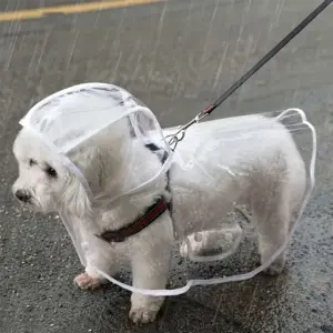 capa de chuva impermeável para cães