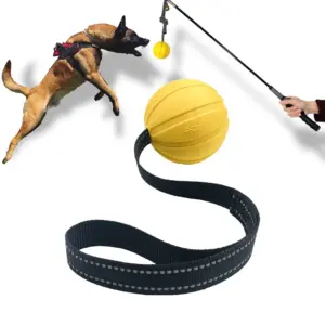 bola com corda de espuma EVA para cães