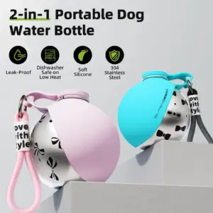 garrafa de água portátil para cães pequenos