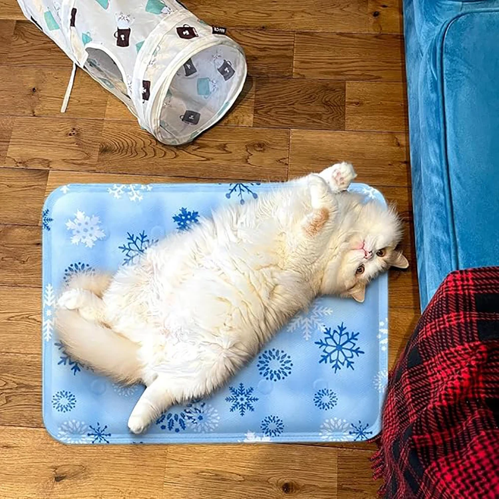 Tapete Refrescante Cães e Gatos com Gel de Gelo e Água - Imagem 4