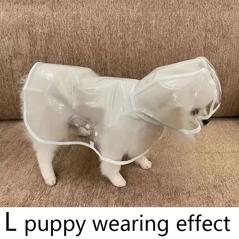 Capa de Chuva para Cães Transparente e Impermeável com Abertura para Coleira - Imagem 6