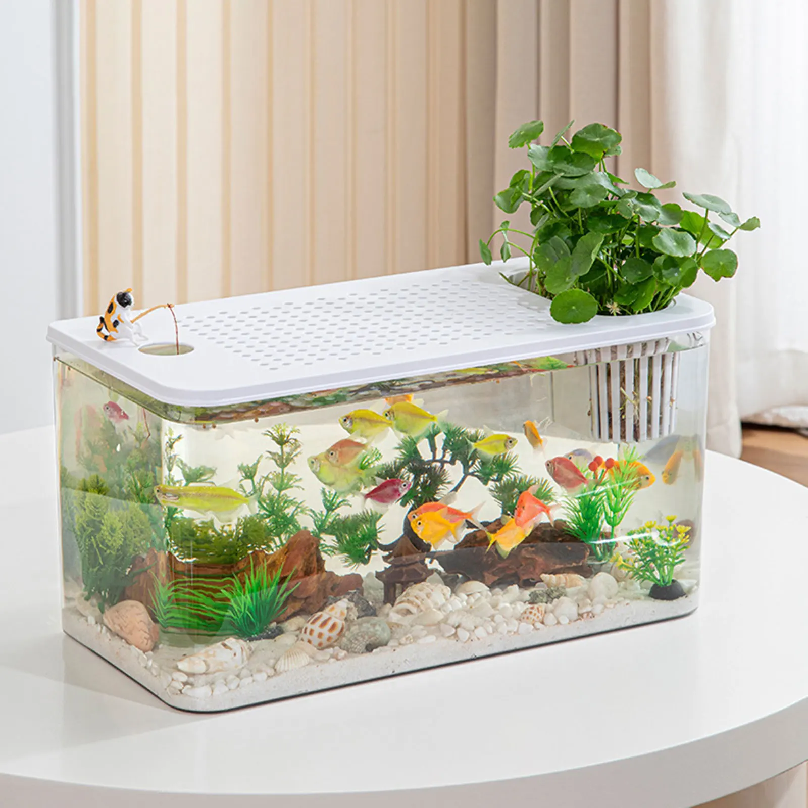 Terrário de Plástico para Répteis e Peixes 31,6 cm com Visão Clara - Imagem 2