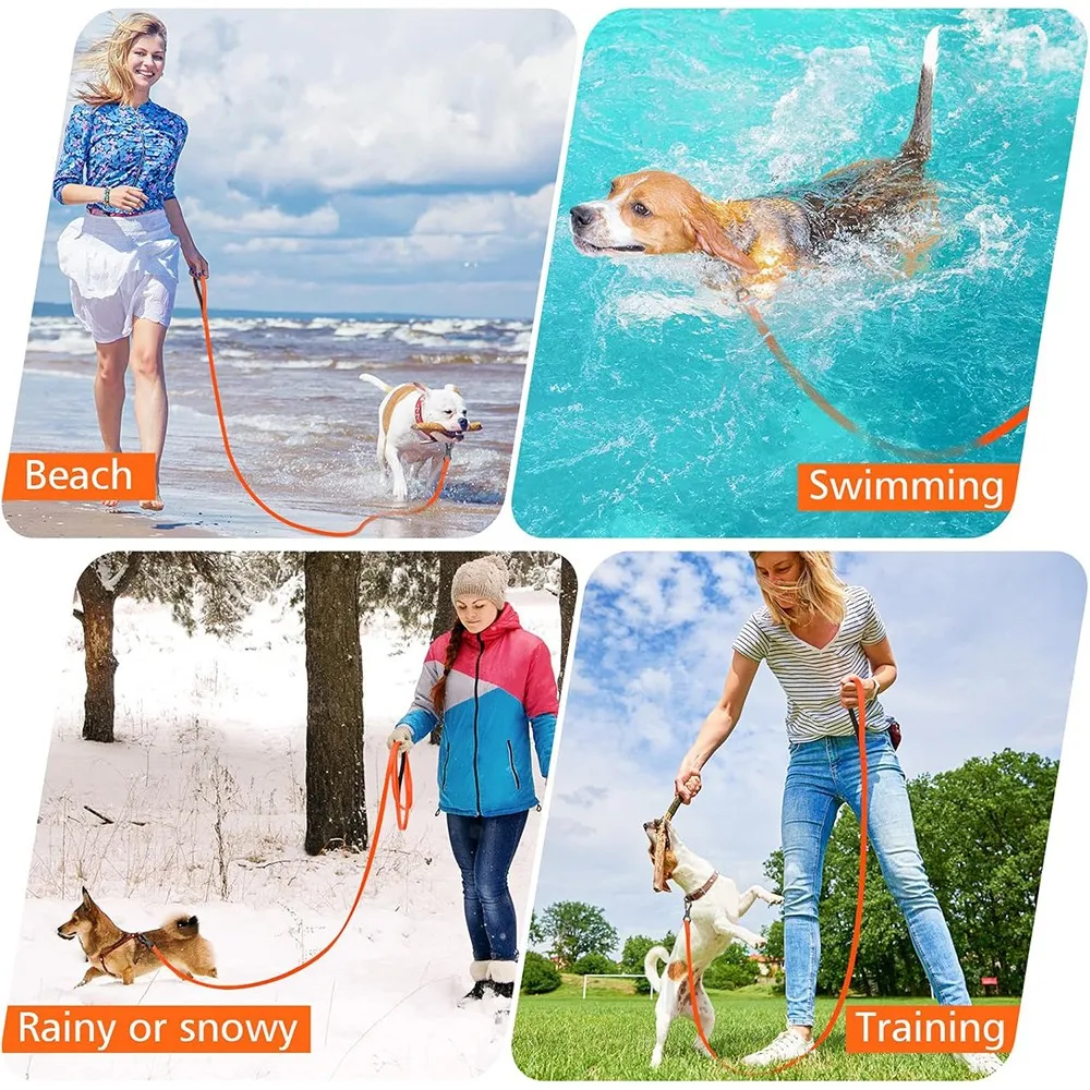 Guia Longa para Cães PVC Impermeável 3M/5M/10M/15M/20M/30M para Passeio - Imagem 6