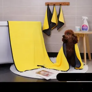 toalha absorvente para cães de microfibra