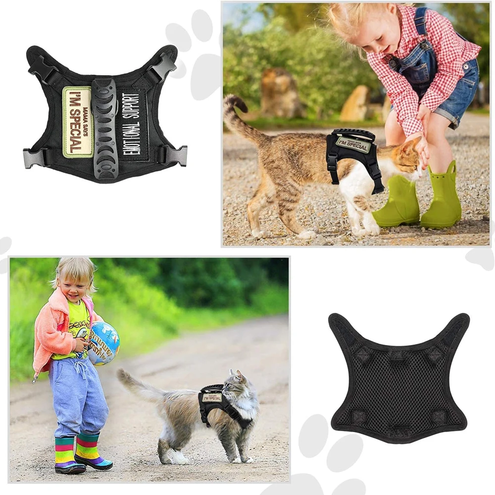 Coleira Tática para Gatos Ajustável com Velcro Resistente - Imagem 6