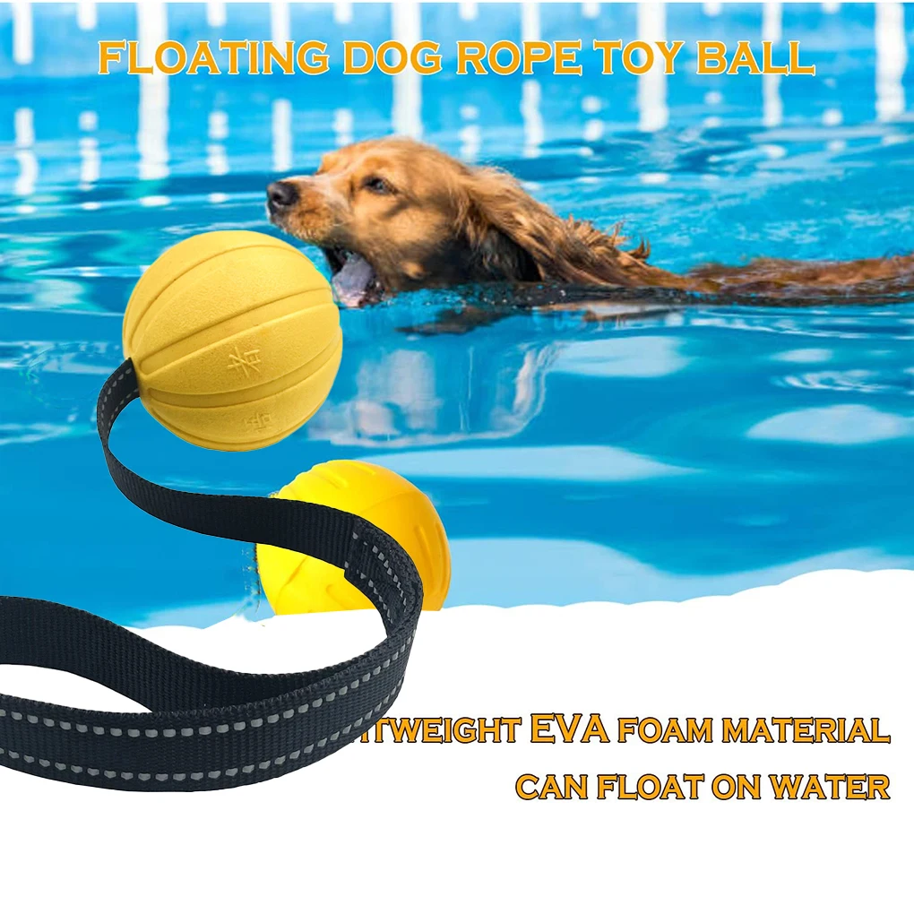 Bola com Corda para Cães Flutuante de Espuma EVA para Mastigadores - Imagem 3
