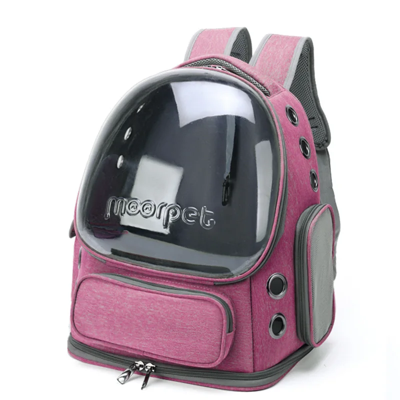 Mochila para Gatos e Cães Pequenos de Tecido Oxford com Alça Ajustável - Imagem 4