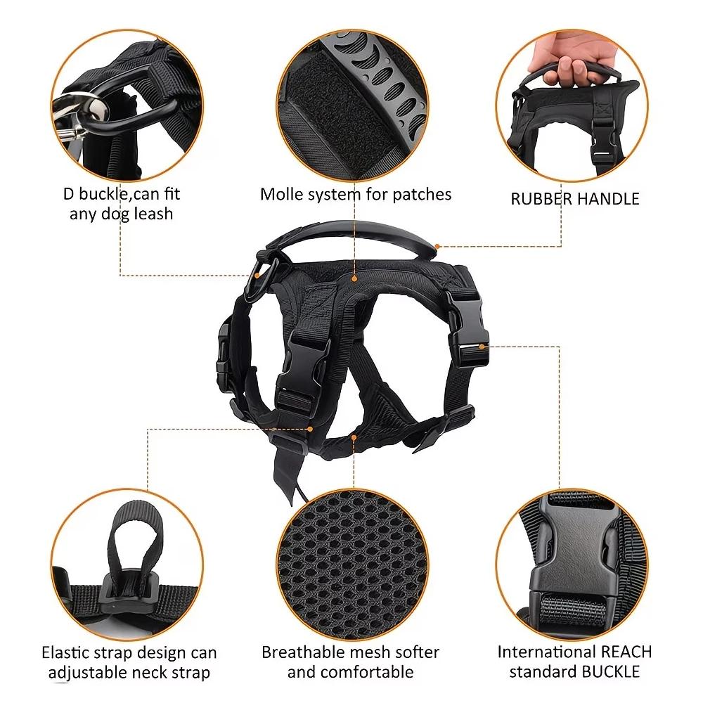 Coleira Tática para Gatos Ajustável com Velcro Resistente - Imagem 2