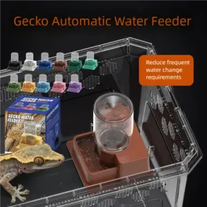 prato de água automático para répteis
