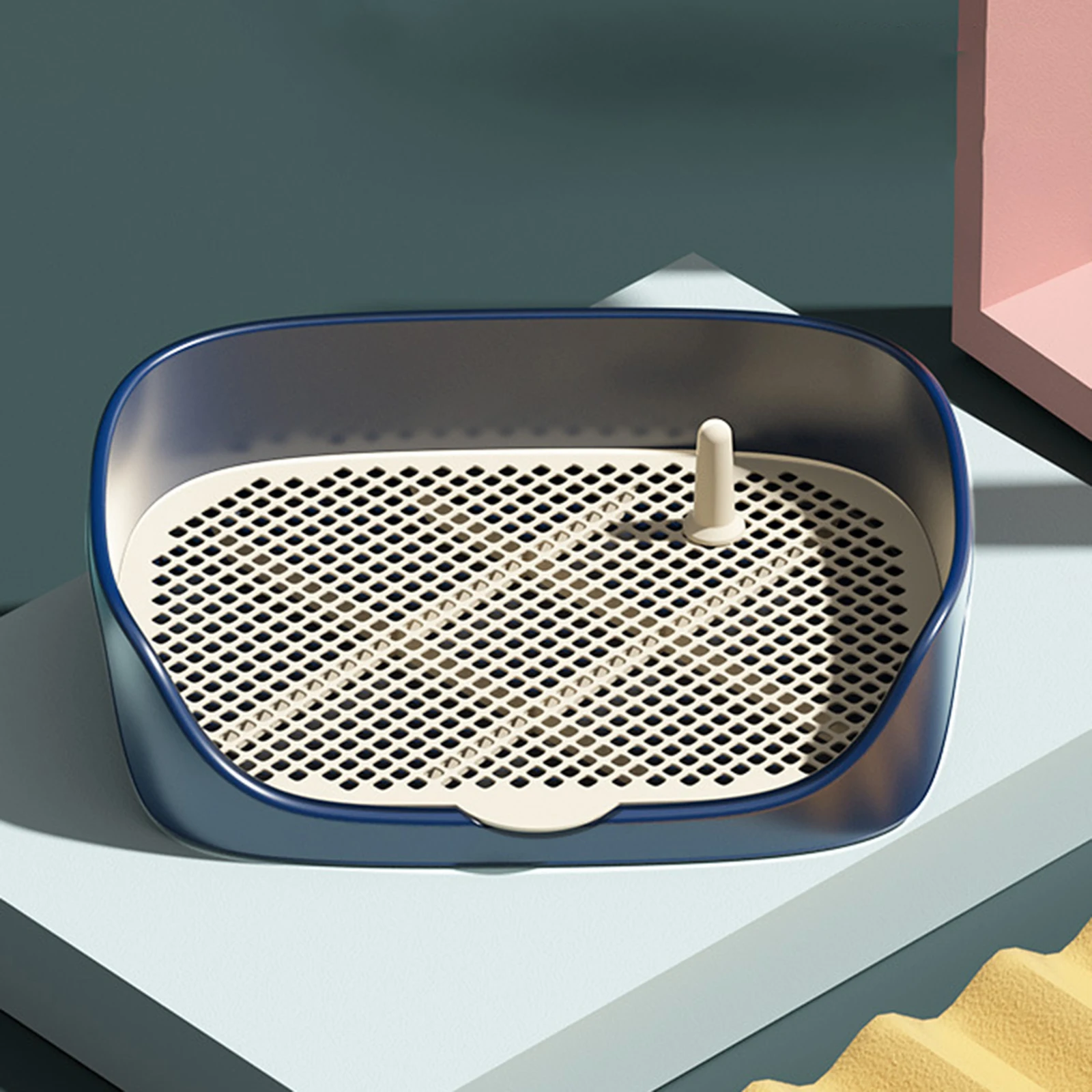 Banheiro Sanitário para Cães com Coluna e Grade Removível - Imagem 6