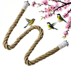 poleiro de corda para pássaros