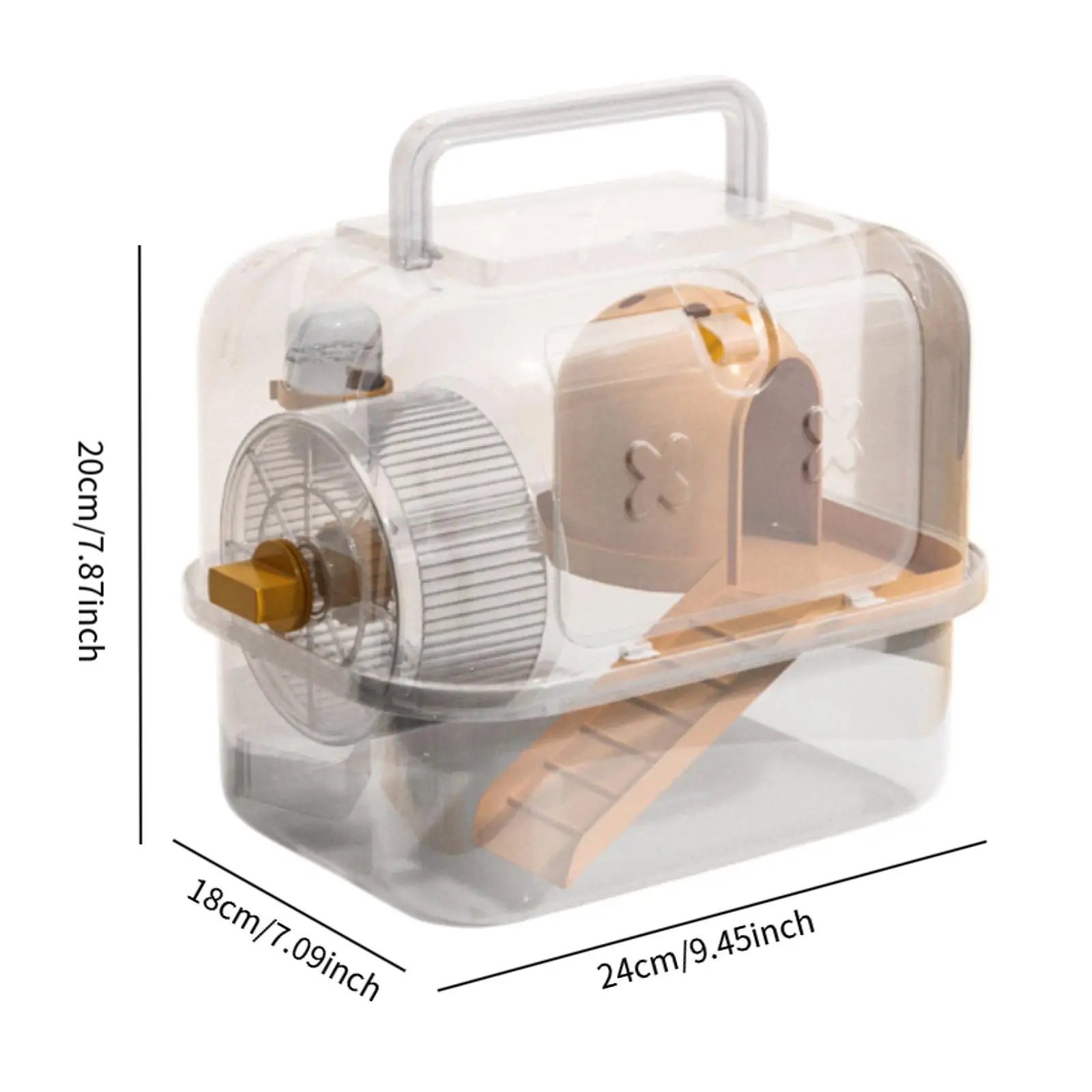 Gaiola Transportadora para Hamster e Gerbil Transparente - Imagem 3