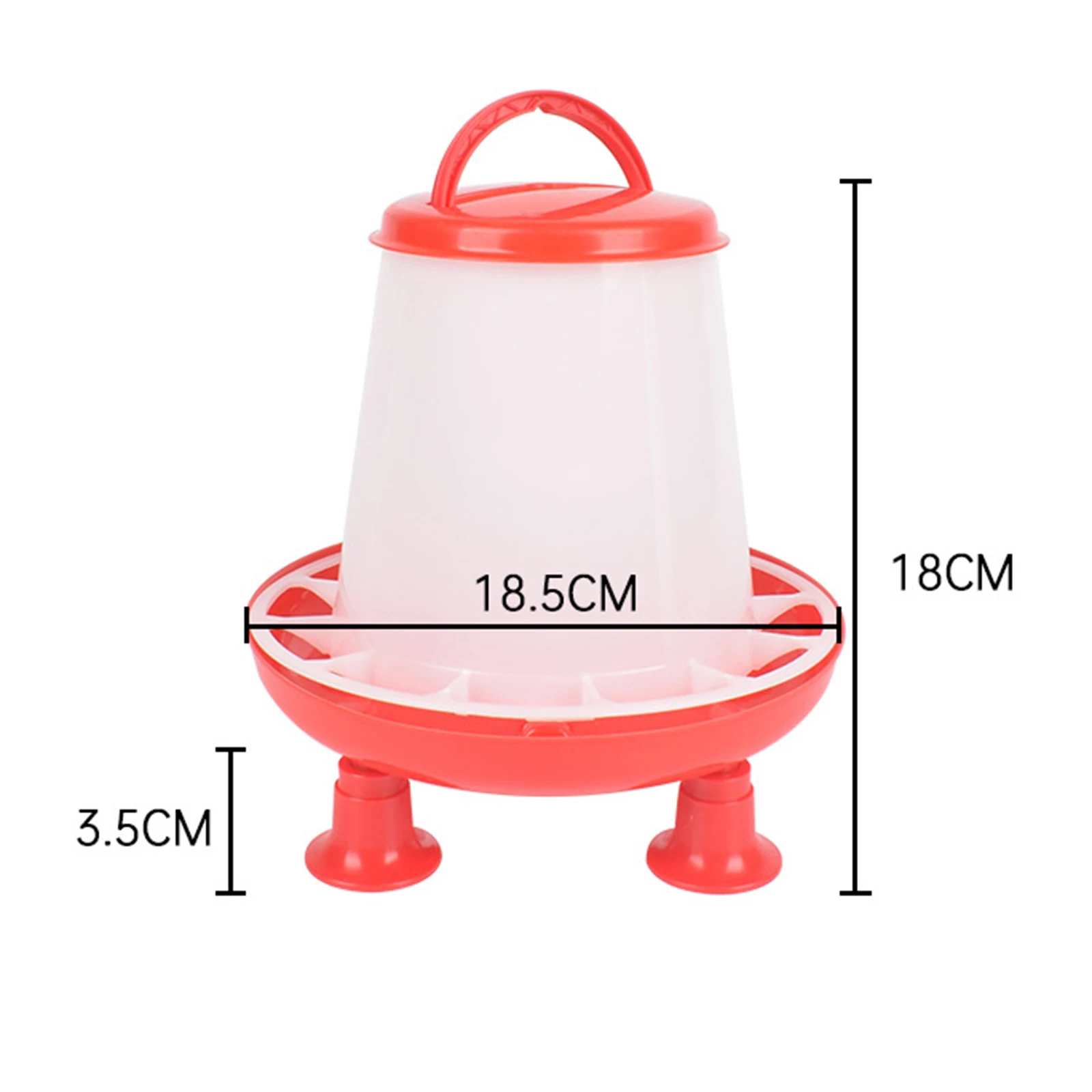Comedouro para Aves de Quintal Grande Capacidade 4 kg Fácil de Limpar - Imagem 6