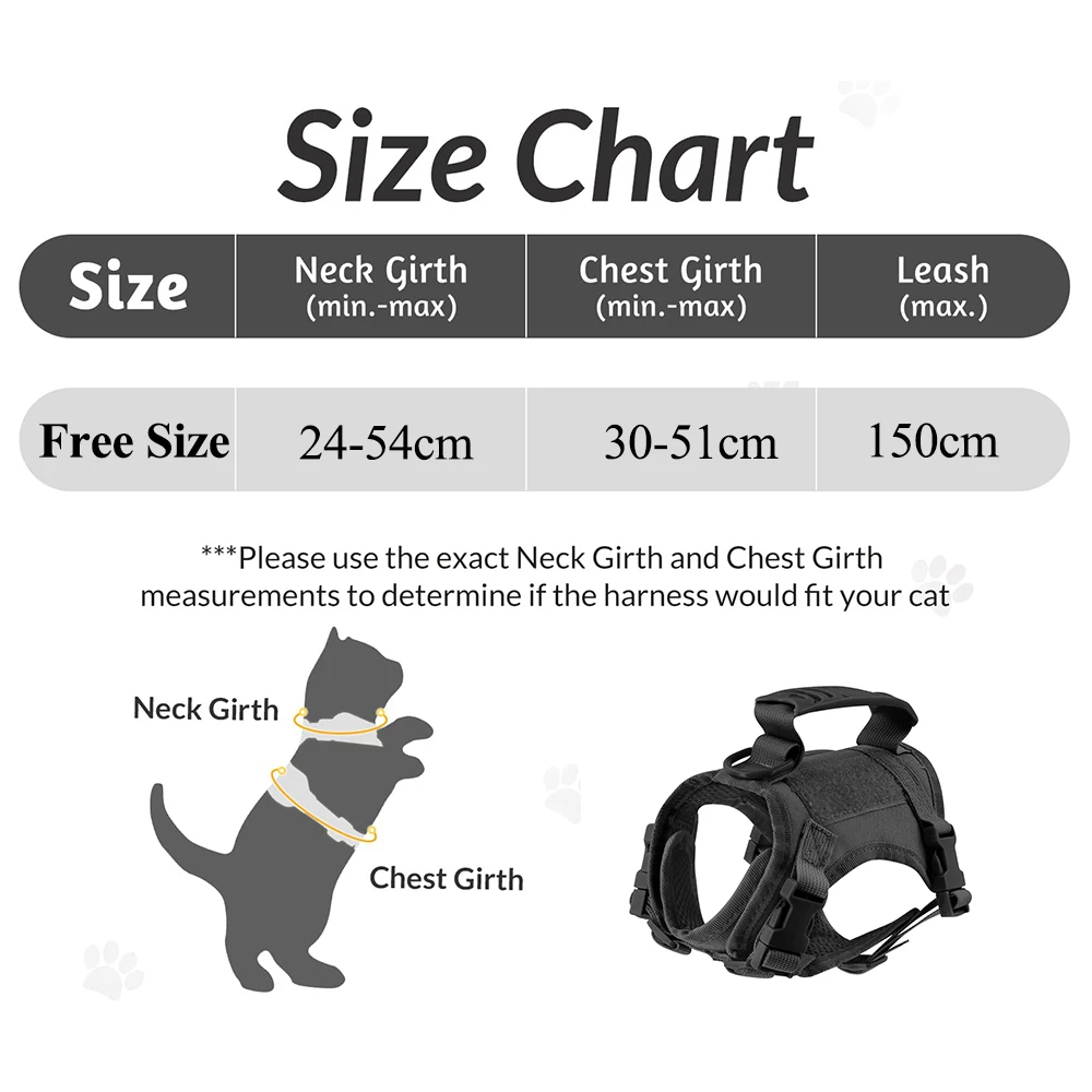 Coleira Tática para Gatos Ajustável com Velcro Resistente - Imagem 4