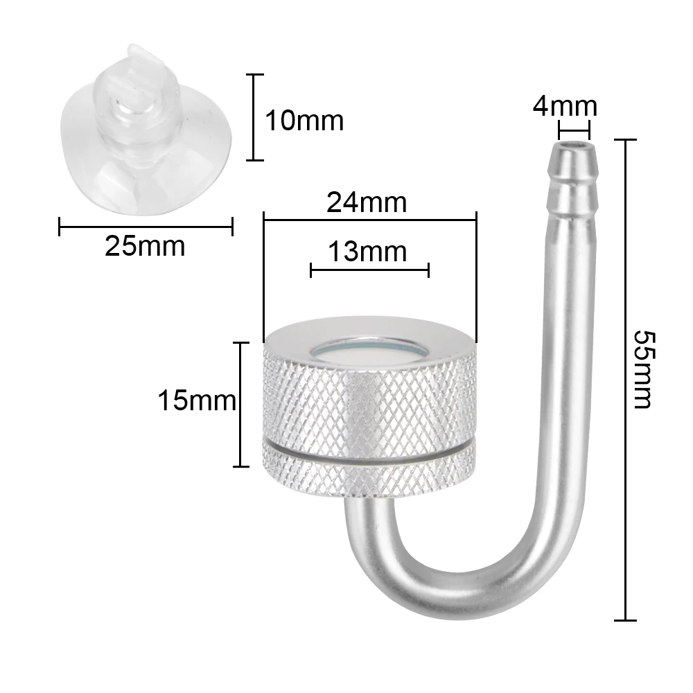 Difusor de CO2 para Aquário com Ventosa e Tubo de 200 cm - Imagem 6