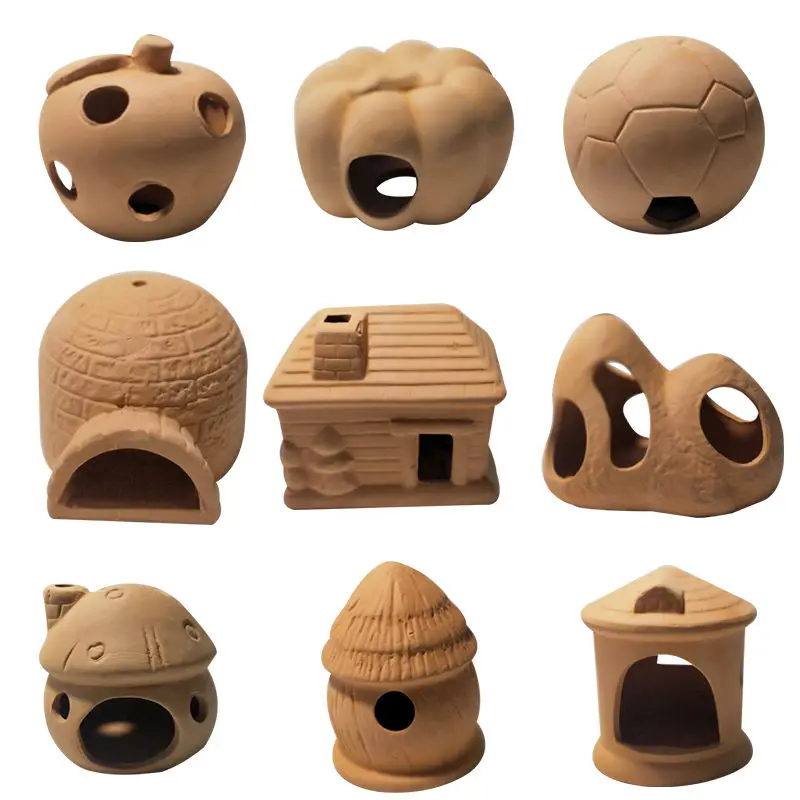 Caverna de Cerâmica para Aquário Mini para Peixes e Camarões - Imagem 4