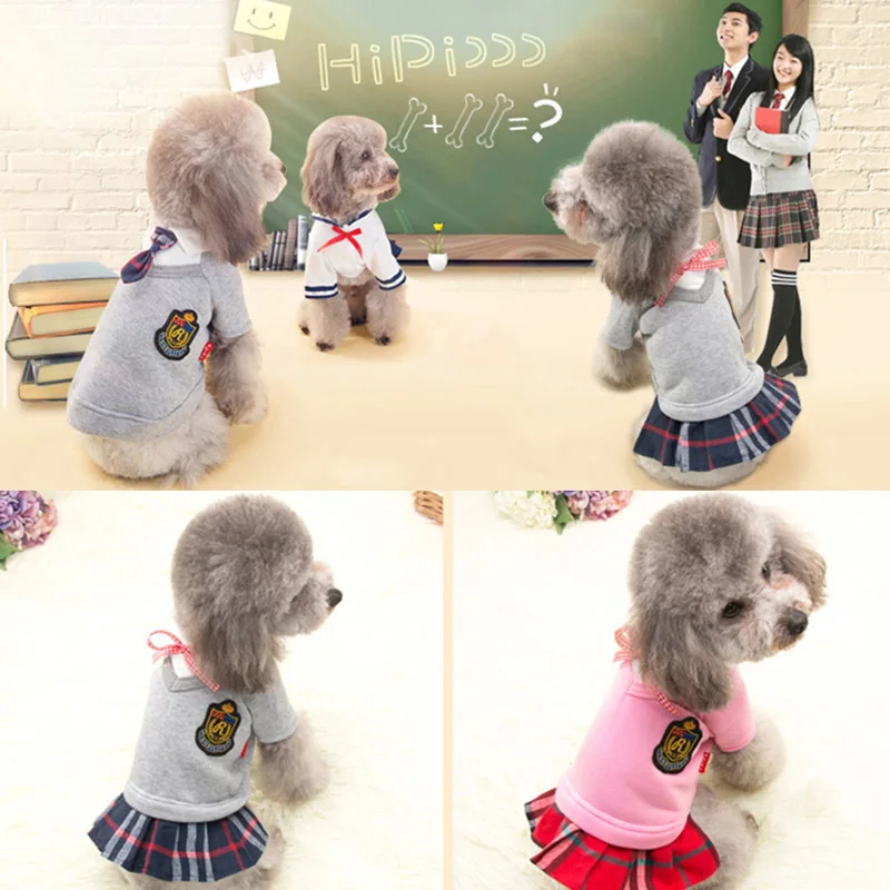 Roupa Uniforme para Cães Pequenos e Médios Branco - Imagem 3