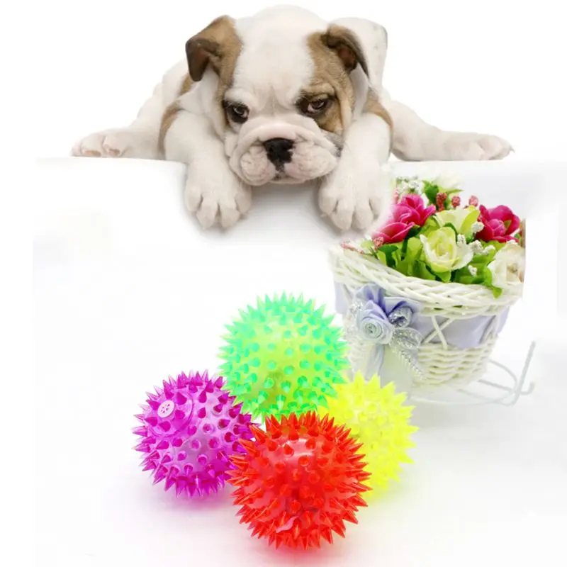 Bola de Brinquedo para Cães e Gatos com LED, 6 cm, 5 Peças - Imagem 4