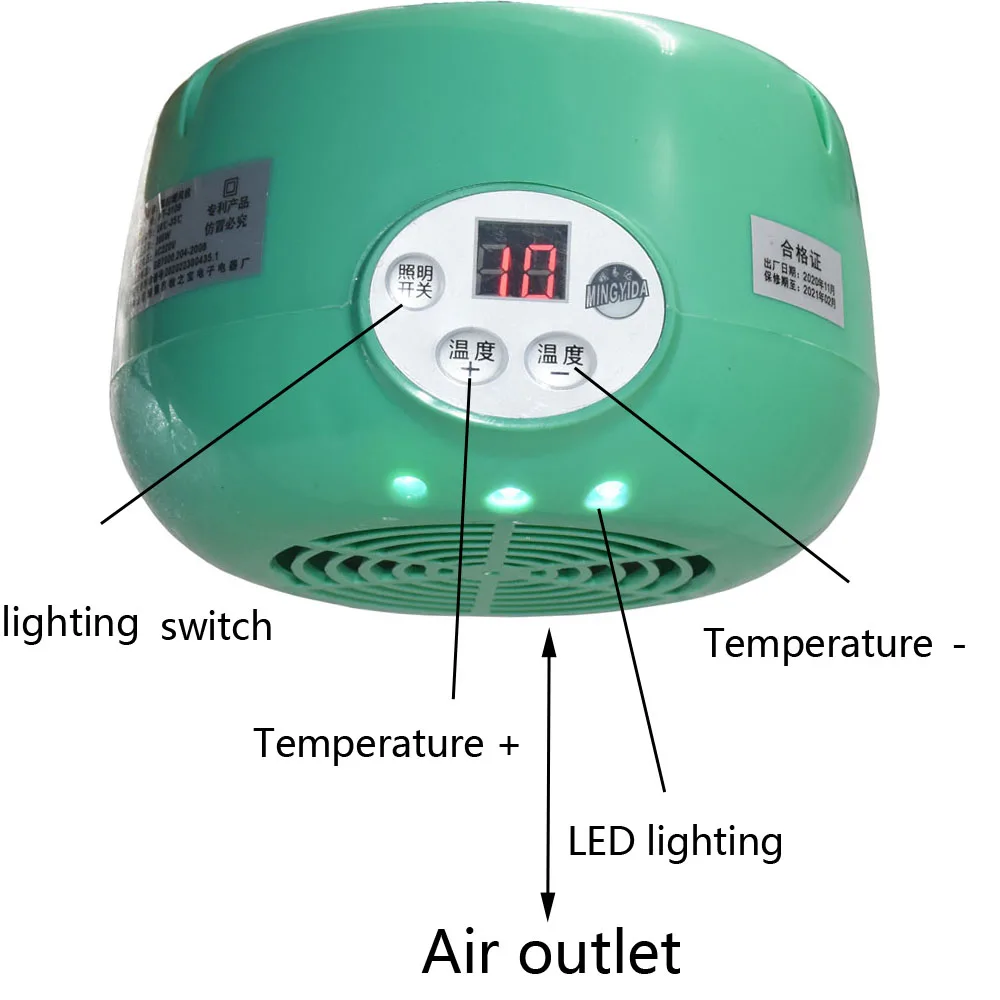 Lâmpada de Aquecimento para Répteis e Aves 300W com Termostato 28-35°C - Imagem 4