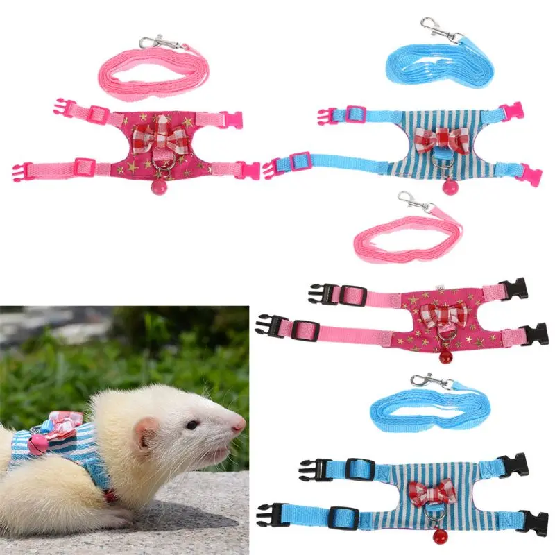Colete Peitoral para Hamster e Roedores Ajustável para Passeio - Imagem 2