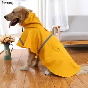 capa de chuva impermeável para cães grandes