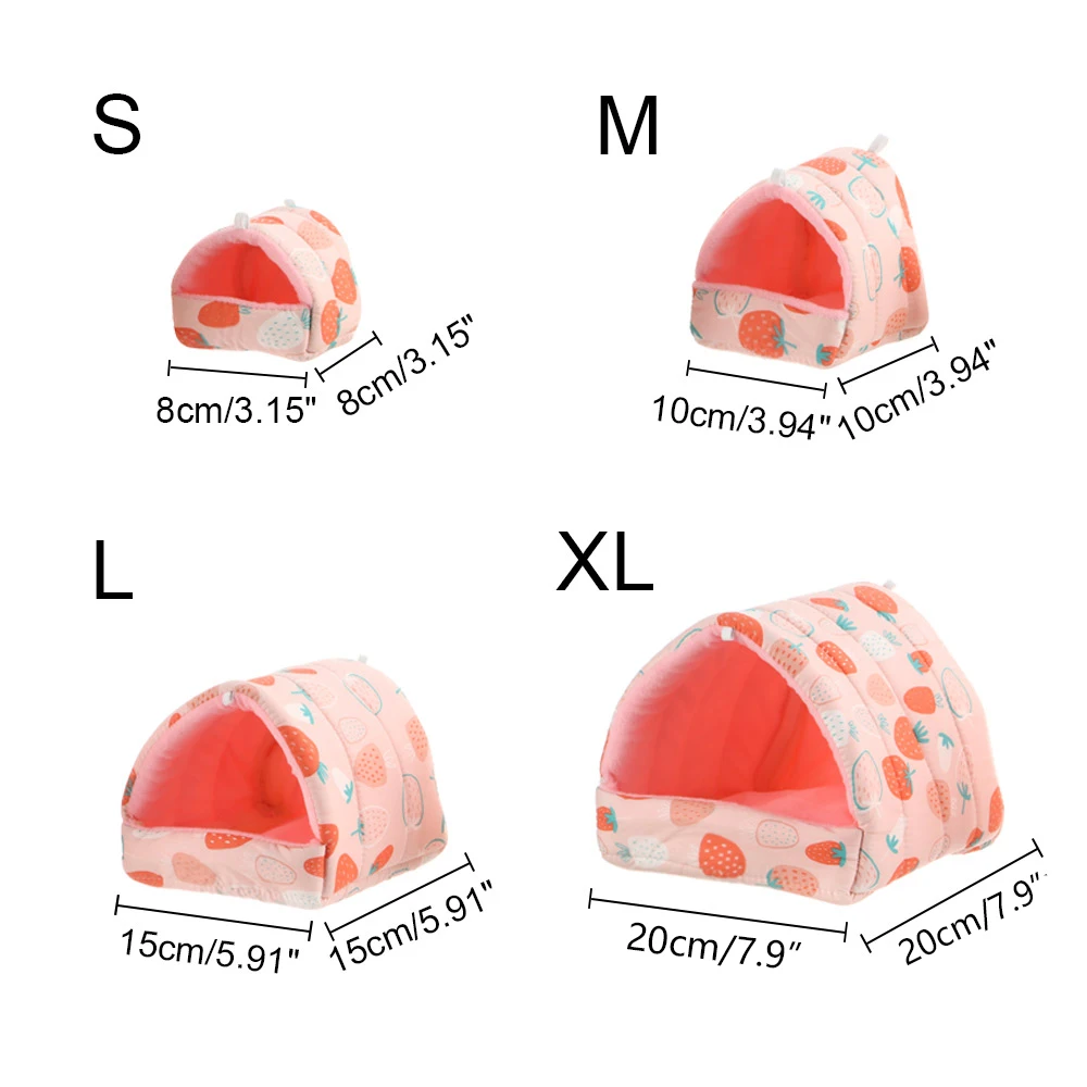Ninho de Pelúcia para Hamster 8x8cm com Encaixe na Gaiola - Imagem 6