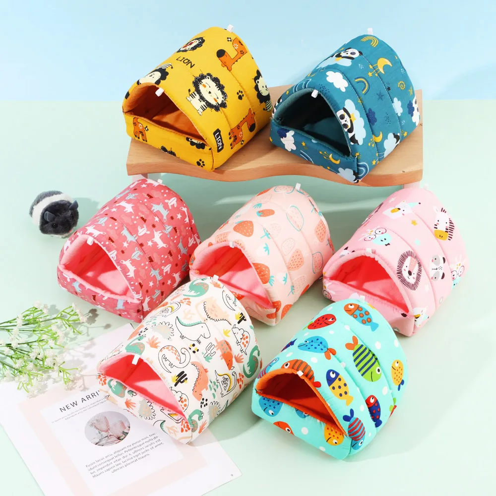 Ninho Casa para Hamster e Esquilo de Flanela com 8x8 cm - Imagem 2