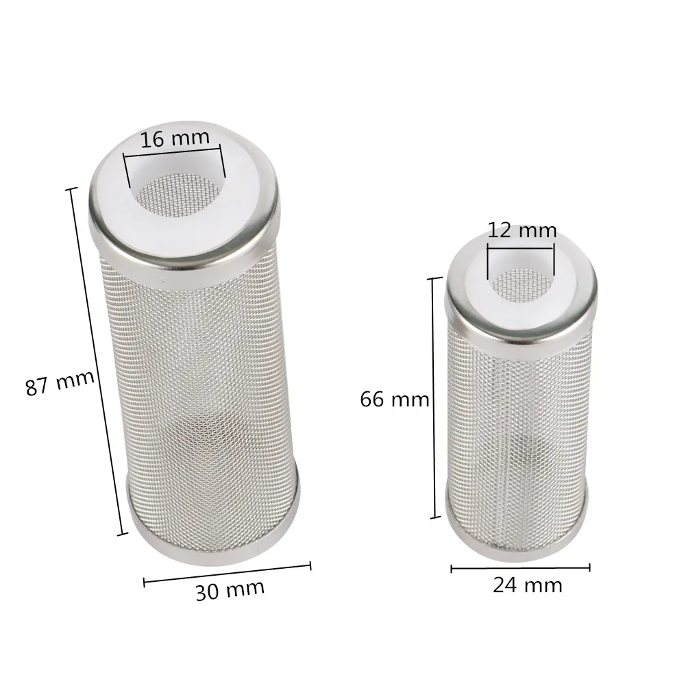 Filtro para Aquário de Aço Inoxidável Malha Fina 12 mm - Imagem 2