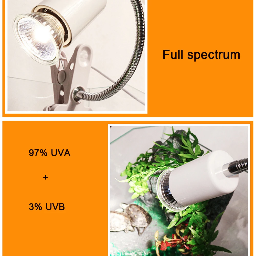 Lâmpada UVA UVB 3.0 para Répteis 25/50/75W para Terrário - Image 4