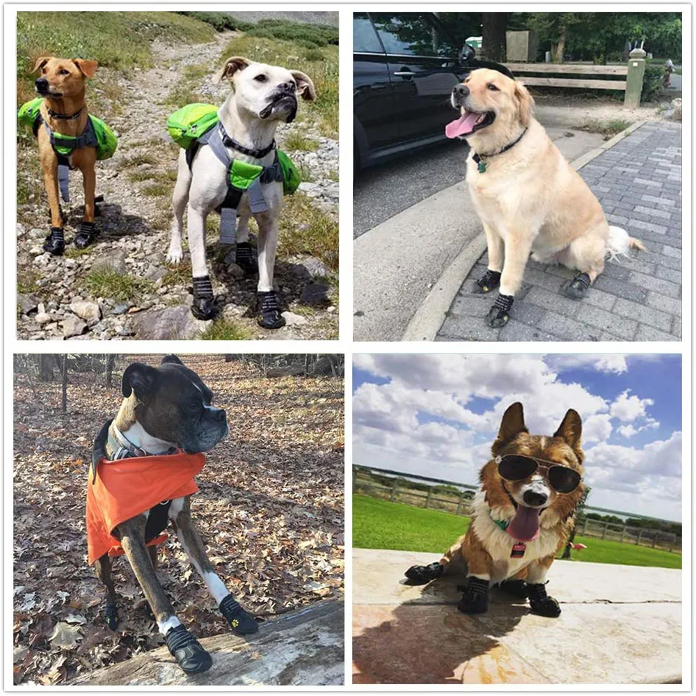 Botas para Cães com Sola Antiderrapante e Faixa Reflexiva - Imagem 5