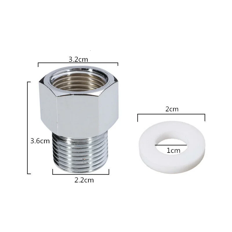 Adaptador CO2 para Aquário Cromado W21.8 para G5/8 com Vedação - Imagem 6