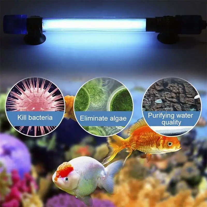 Lâmpada UV Submersível para Aquário 5 W com Tubo de Quartzo - Imagem 4