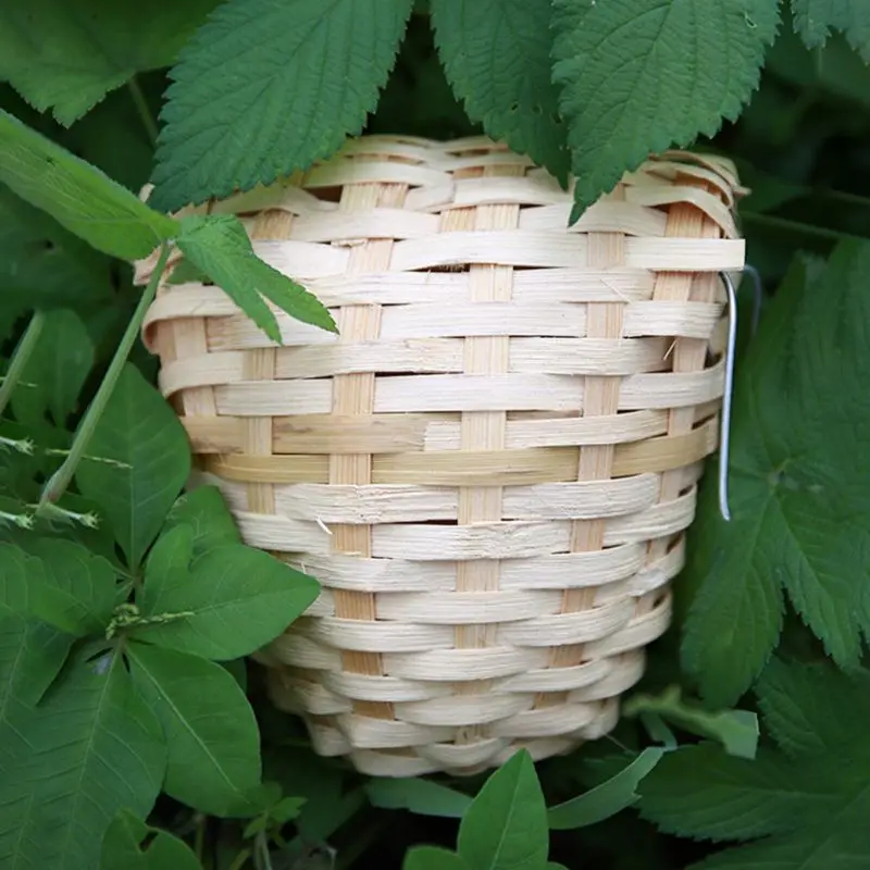 Ninho de Bambu para Pássaros com Gancho de Fixação na Gaiola - Imagem 5