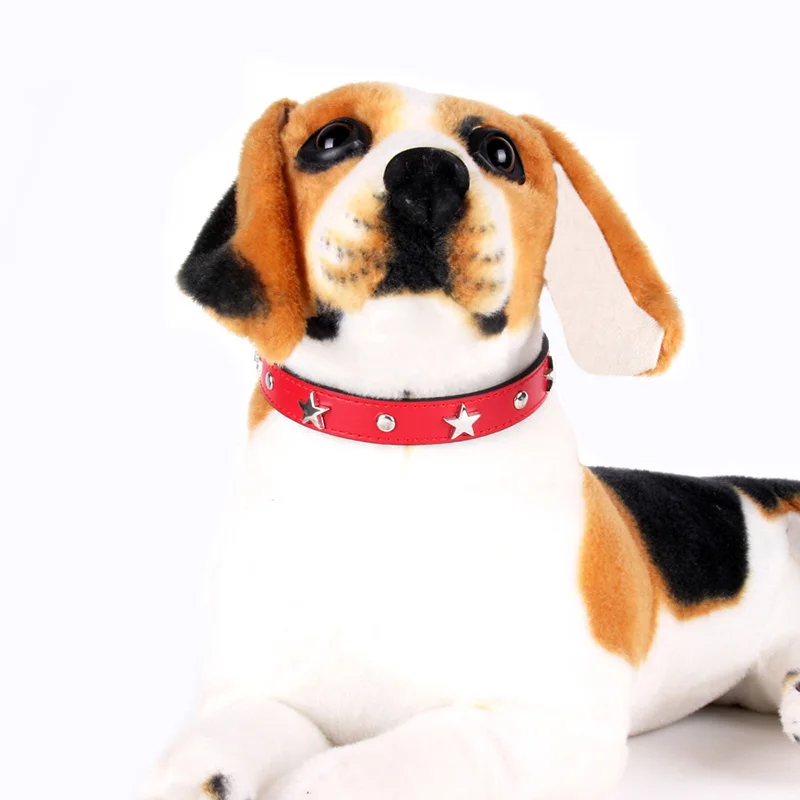 Coleira de Couro para Cães Pequenos e Gatos com Estrela Cravejada - Image 6
