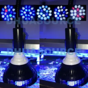 luminária LED para aquário de água salgada
