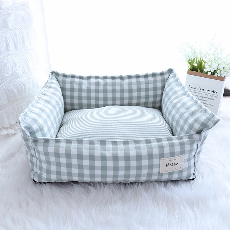Cama Sofá para Cães e Gatos de Linho com Capa Removível - Image 3