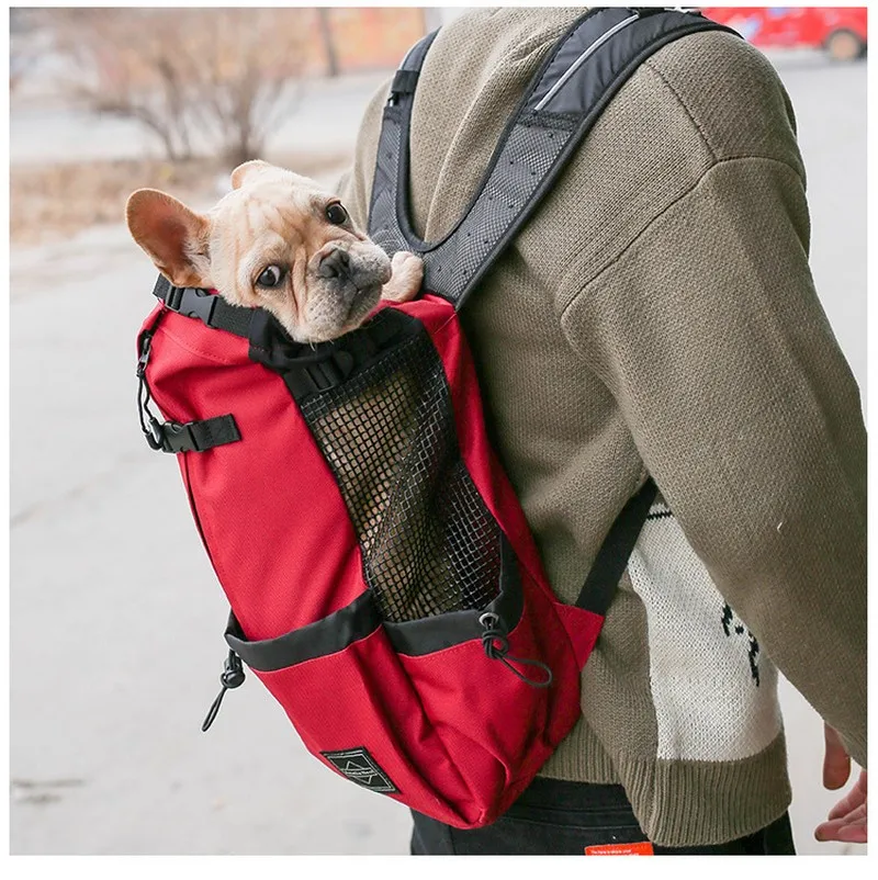 Mochila Canguru para Cães de Malha Respirável para Viagem e Passeio - Imagem 4