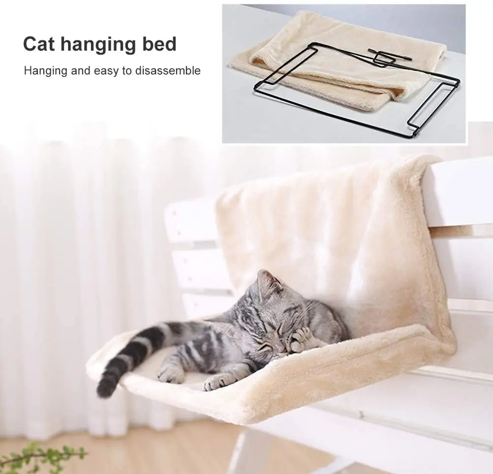 Rede Suspensa para Gatos de Pelúcia com Capa Lavável até 5kg - Imagem 2