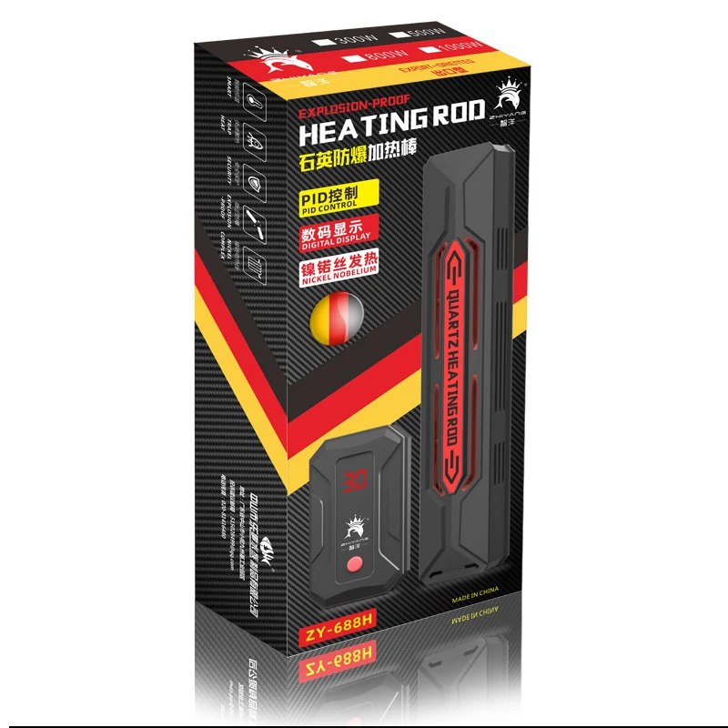 Aquecedor de Aquário 300-1200W com Termostato e Tubo de Quartzo - Imagem 6