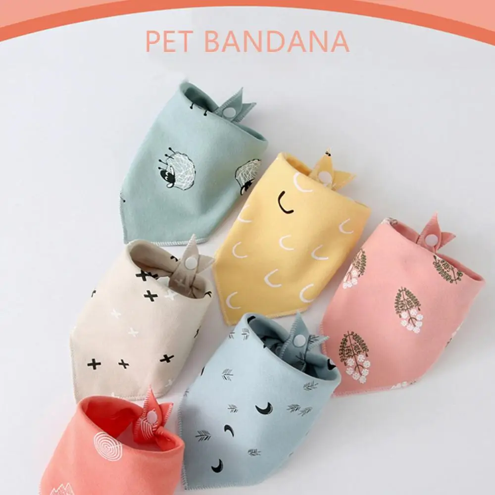 bandana para cães e gatos de algodão lavável