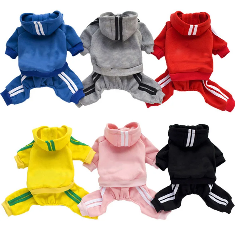 macacão para cães pequenos de algodão e fleece