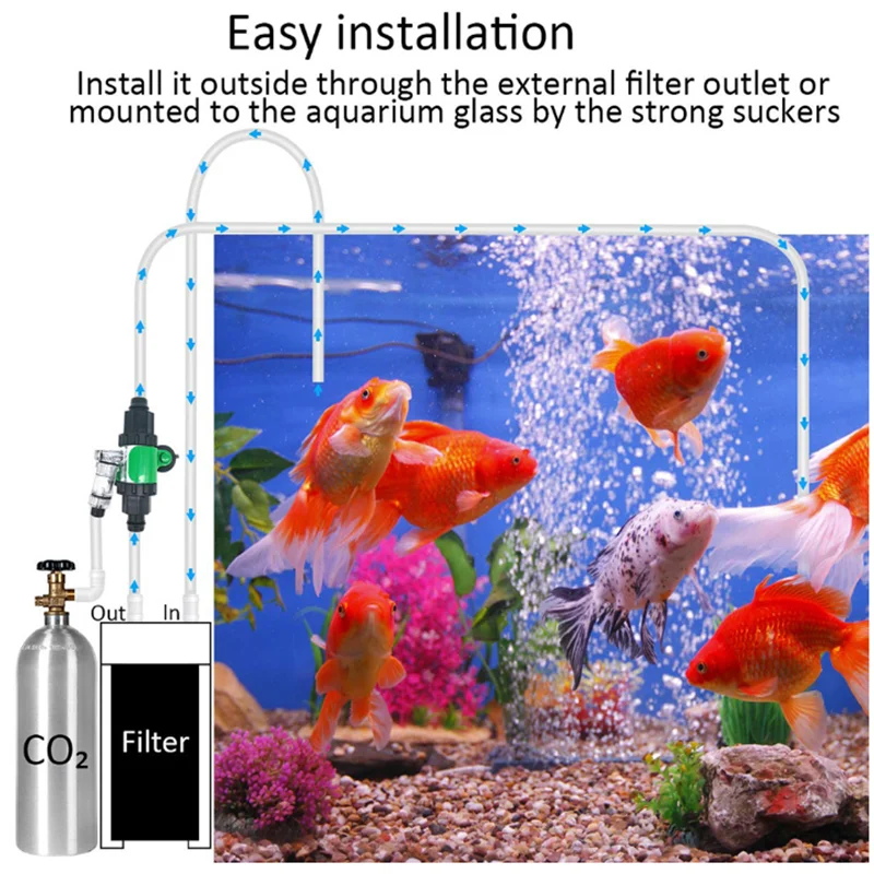 Difusor CO2 Externo para Aquário de Plantas com Adaptadores de Tubo - Image 6