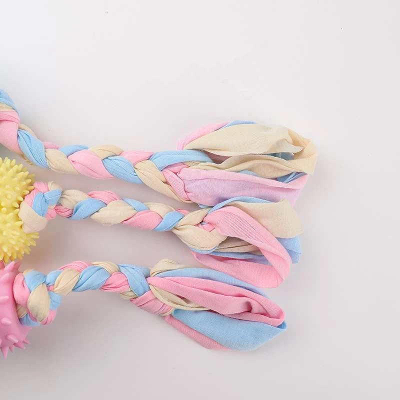 Brinquedo para Cães Pequenos de Mastigar Nó TPR Resistente - Imagem 6