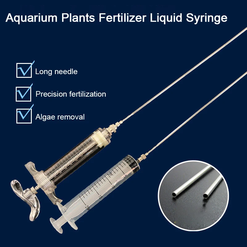 seringa injetora de fertilizante para aquário
