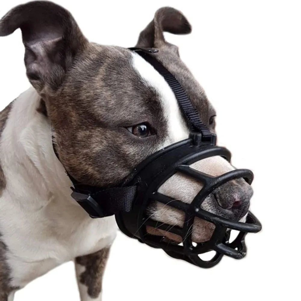 Focinheira de Silicone para Cães Respirável Tamanho S - Imagem 2