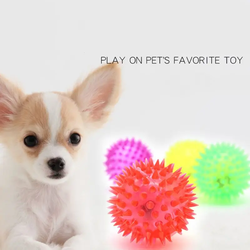 Bola de Brinquedo para Cães e Gatos com LED, 6 cm, 5 Peças - Imagem 2