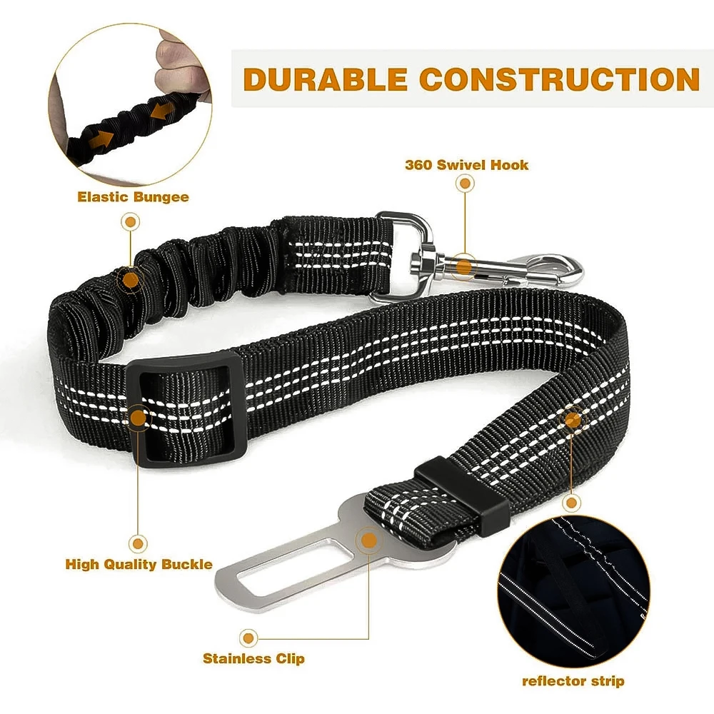 Cinto de Segurança para Cães Ajustável para Veículos - Image 3
