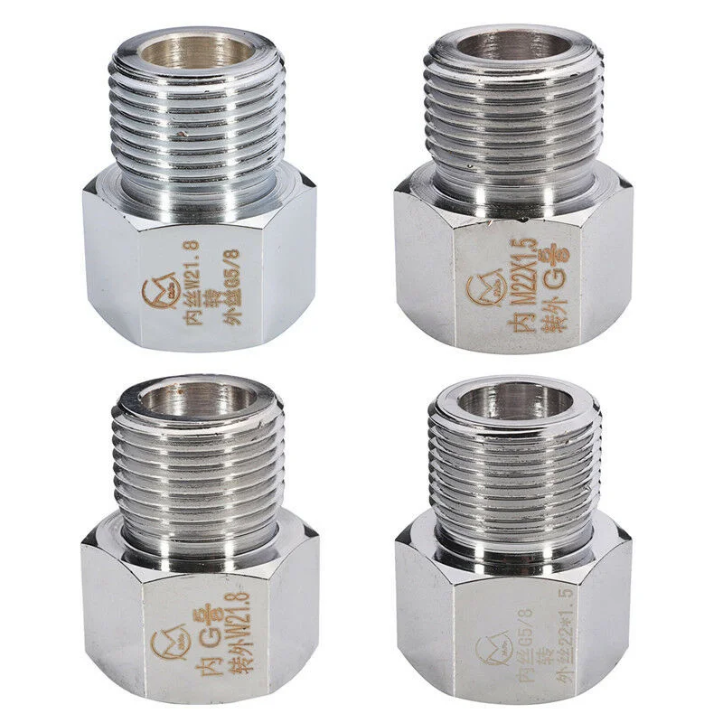 Adaptador CO2 para Aquário Cromado W21.8 para G5/8 com Vedação - Imagem 2