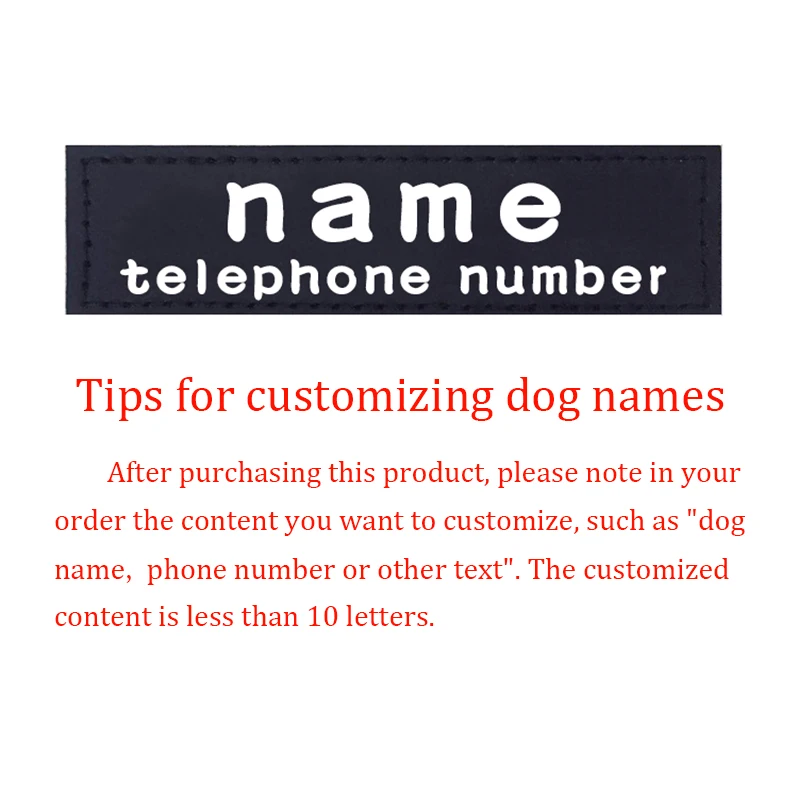Etiqueta K9 Personalizada para Cães em PU com Nome e Telefone - Imagem 4